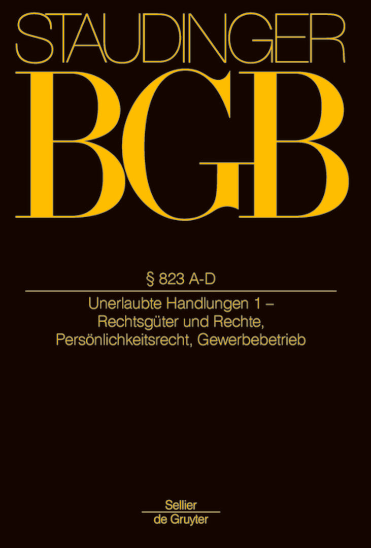 Cover image for § 823 A-D ISBN 9783805910637